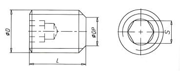 Threaded pin DIN 913